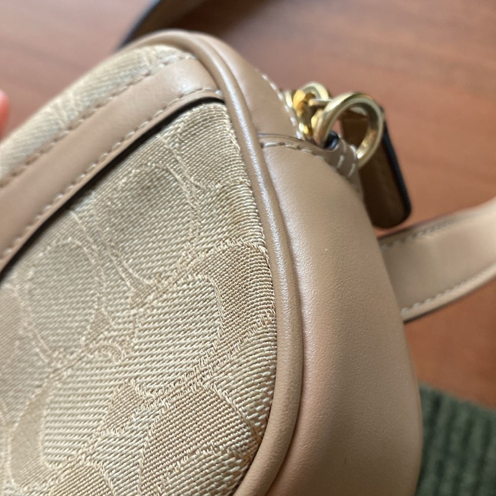 Coach Ivie Womens Beige Convertible Gold Zip Jacquard Small Belt Crossbody Bag - Picture 5 of 15